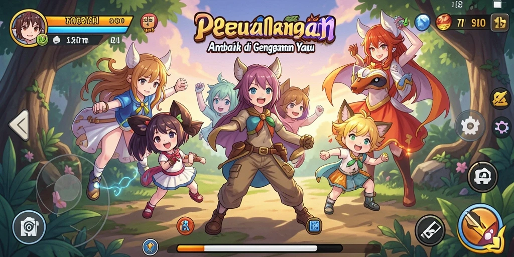 Tangkapan layar gameplay <strong>8ID</strong> yang menunjukkan aksi seru karakter anime.