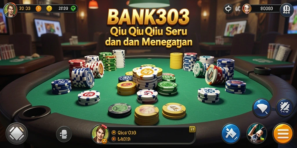 Tampilan aksi bermain QiuQiu yang mendebarkan di BANK303.