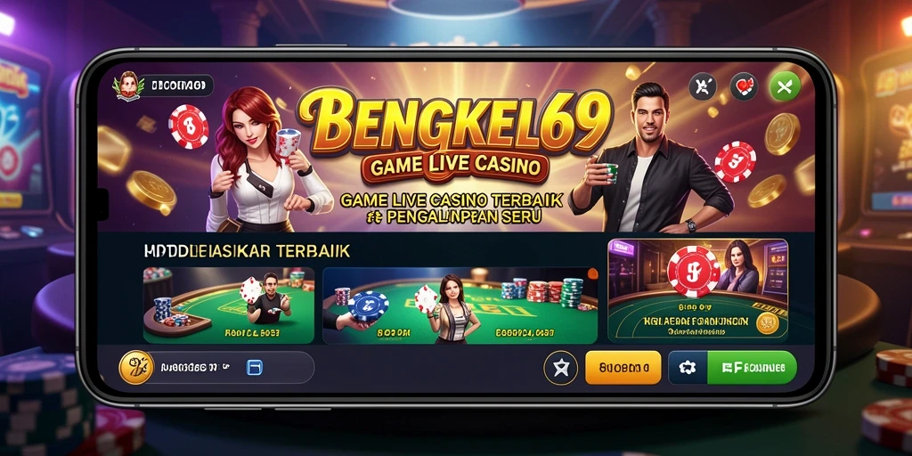 Tampilan gameplay Live Casino yang menarik di BENGKEL69.