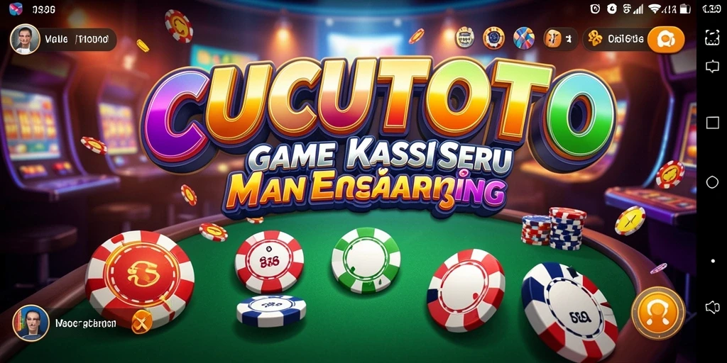 Tampilan gameplay mendebarkan di CUCUTOTO dengan berbagai pilihan permainan Kasino.