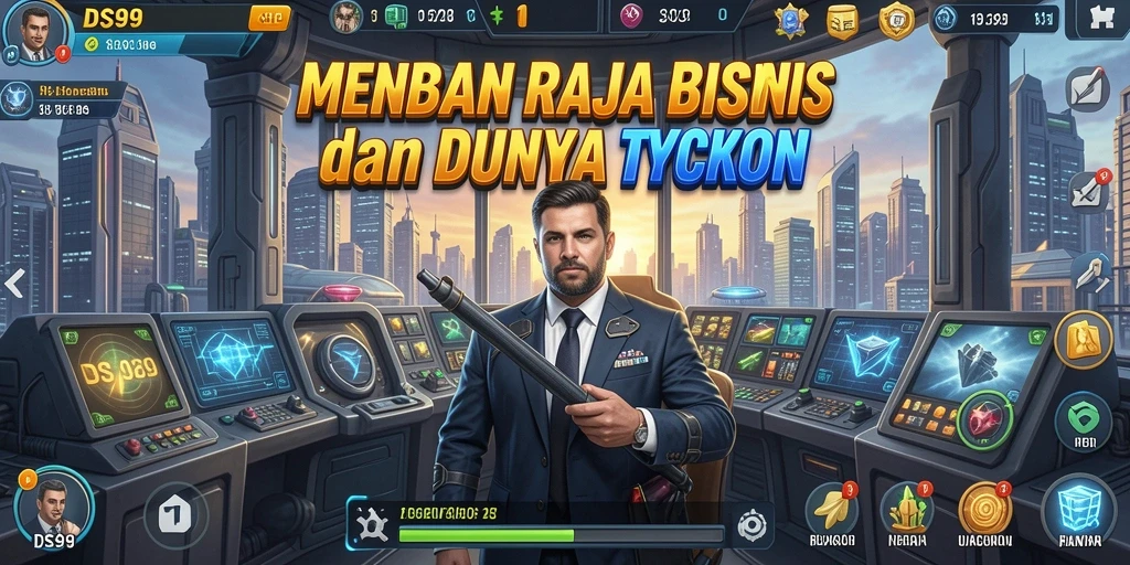 Tampilan menarik dari gameplay DS99 yang penuh strategi Tycoon.