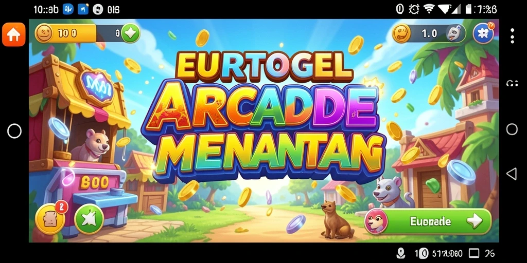 Screenshot gameplay EUROTOGEL menampilkan aksi seru dalam permainan arcade.