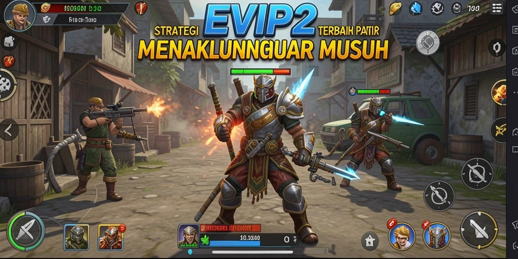 Gameplay seru dan strategis di EVIP2 dengan berbagai unit dan taktik.