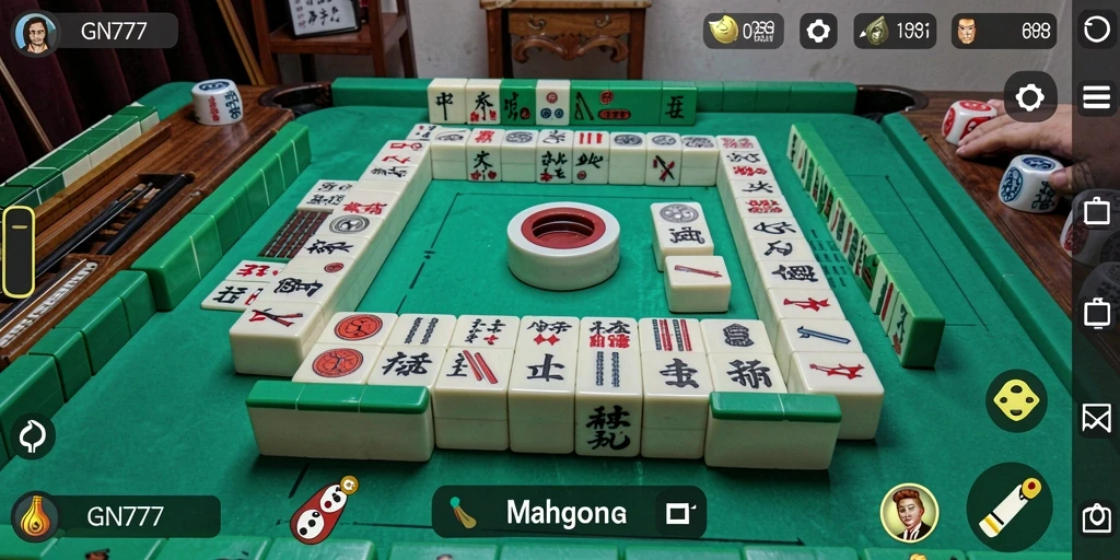 Screenshot gameplay GN777 yang menampilkan keseruan permainan Mahjong