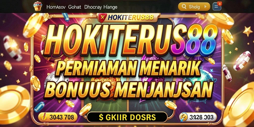 Screenshot gameplay HOKITERUS88 menampilkan grafis slot yang menarik.