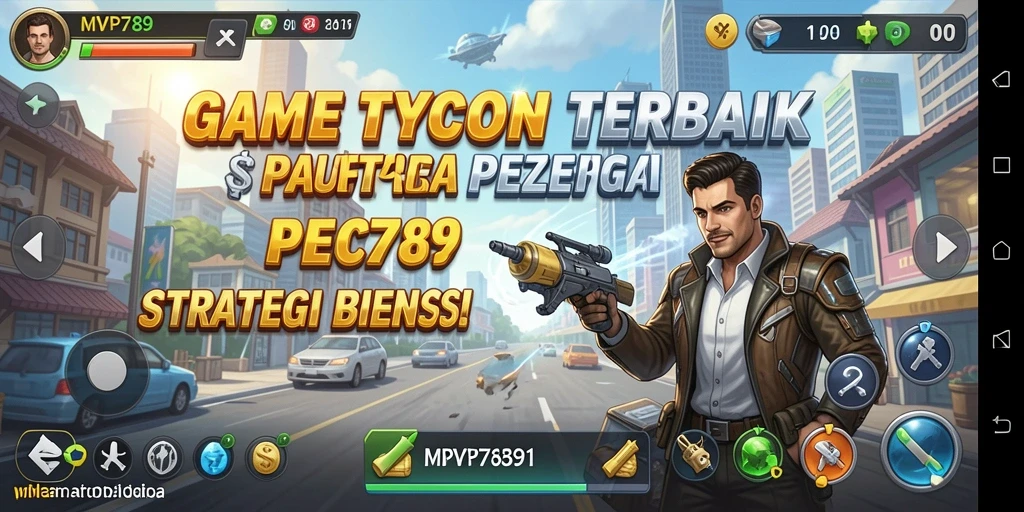 Tampilan gameplay <strong>MVP789</strong> yang menggambarkan keseruan dalam mengelola bisnis.