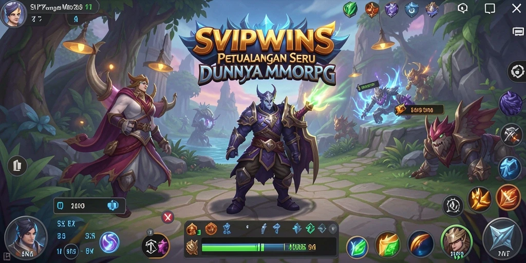 Tampilan gameplay petualangan epik dalam <strong>SVIPWINS</strong>.