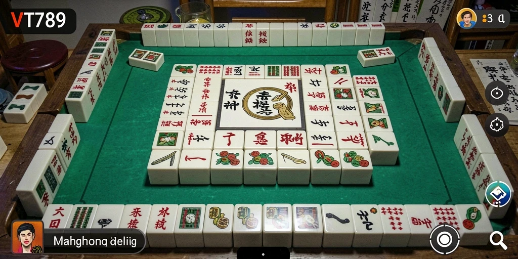 Tampilan gameplay VT789 yang menarik dan penuh strategi Mahjong.